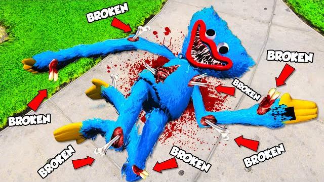Breaking every bone as huggy wuggy in gta 5! Breaking every bone as huggy wuggy in gta 5!