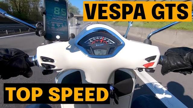 Vespa gts 300 hpe - top speed Vespa gts 300 hpe - top speed