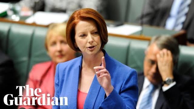 Julia gillard misogyny speech voted most unforgettable australian tv moment: watch in full Julia gillard misogyny speech voted most unforgettable australian tv moment: watch in full