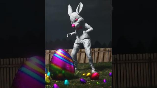 Cursed easter bunny #easter #shorts Cursed easter bunny #easter #shorts
