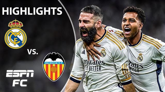 Real madrid vs. valencia | laliga highlights | espn fc Real madrid vs. valencia | laliga highlights | espn fc