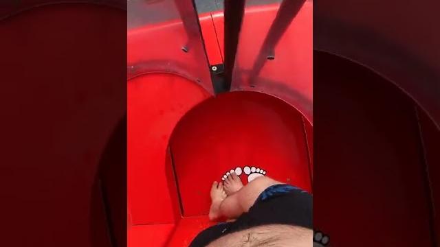 Scary trapdoor water slide Scary trapdoor water slide