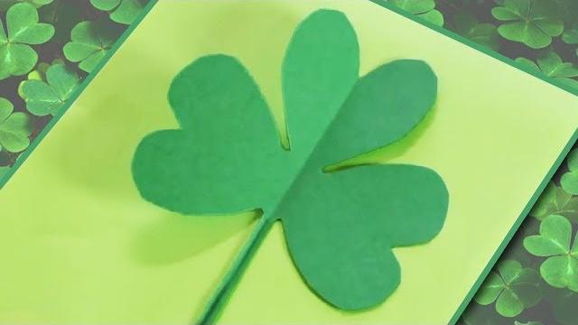 How to make a paper shamrock/clover How to make a paper shamrock/clover