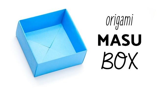 Easy origami masu box tutorial - easiest method - paper kawaii Easy origami masu box tutorial - easiest method - paper kawaii