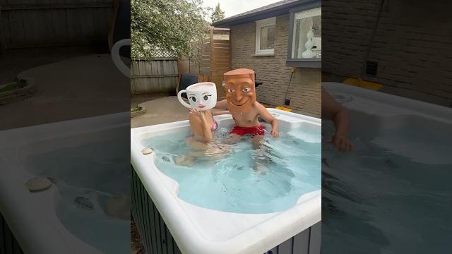Ballerina cappuccina x tung tung sahur caught in hot tub!! Ballerina cappuccina x tung tung sahur caught in hot tub!!
