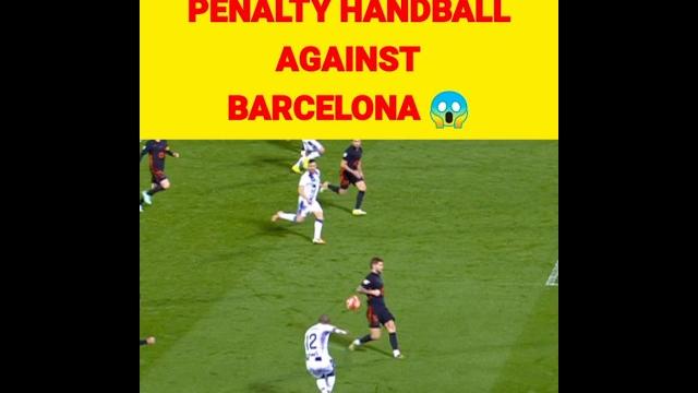 Leganes robbed penalty handball vs barcelona Leganes robbed penalty handball vs barcelona