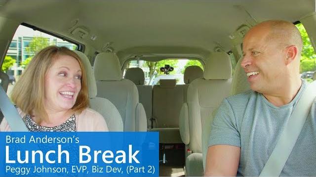 Brad anderson's lunch break / s7 e6 / peggy johnson, evp business development, microsoft (part 2) Brad anderson's lunch break / s7 e6 / peggy johnson, evp business development, microsoft (part 2)