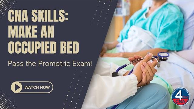 Make an occupied bed cna skill prometric Make an occupied bed cna skill prometric
