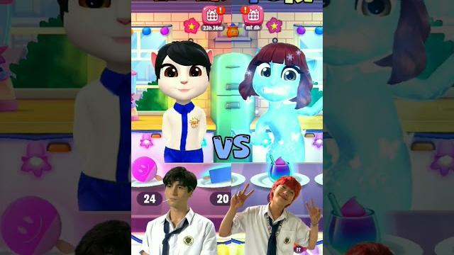 Keifer vs yuri eating challenge aahaa heee my talking angela 2 #shorts #youtubeshorts #cosplay # Keifer vs yuri eating challenge aahaa heee my talking angela 2 #shorts #youtubeshorts #cosplay #