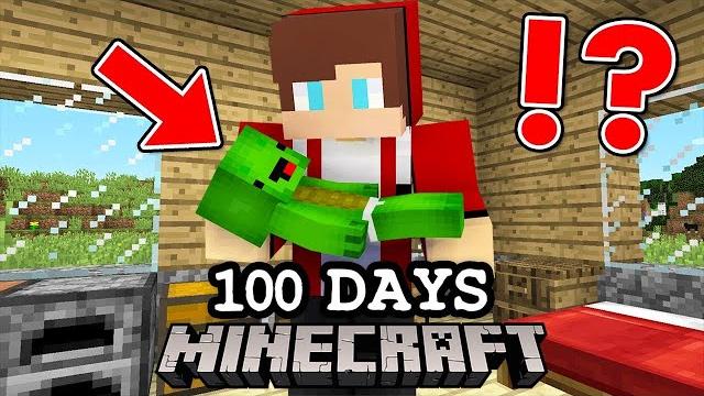 I survived 100 days with a baby in minecraft I survived 100 days with a baby in minecraft