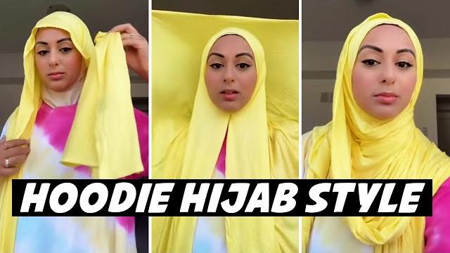 Hoodie hijab style #shorts Hoodie hijab style #shorts