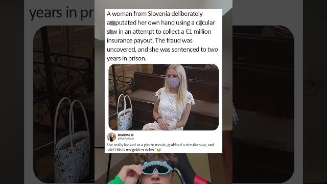 Attempt to collect a €1 million insurance payout the fraud was uncovered and she was sentenced to Attempt to collect a €1 million insurance payout the fraud was uncovered and she was sentenced to