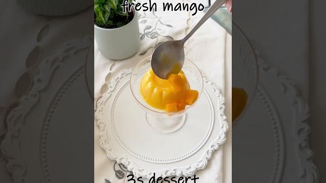 3s dessert : mango pudding 3s dessert : mango pudding