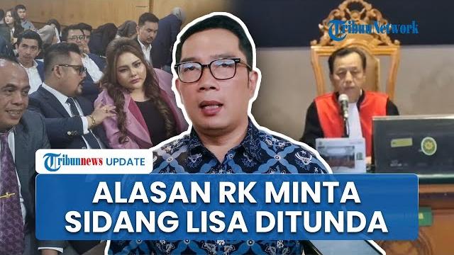 Alasan ridwan kamil minta tunda sidang gugatan dengan lisa mariana, janji datang sidang selanjutnya Alasan ridwan kamil minta tunda sidang gugatan dengan lisa mariana, janji datang sidang selanjutnya
