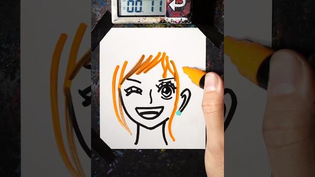 How to draw nami in 40 seconds How to draw nami in 40 seconds