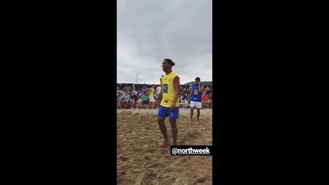 Ronaldinho plays footvolley 2018 Ronaldinho plays footvolley 2018