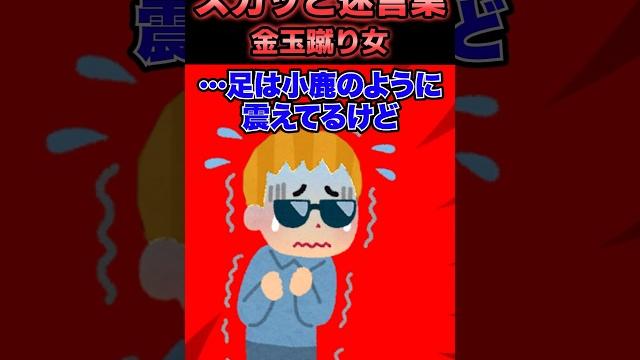 【2chスカッとスレ】金玉蹴り女 【2chスカッとスレ】金玉蹴り女