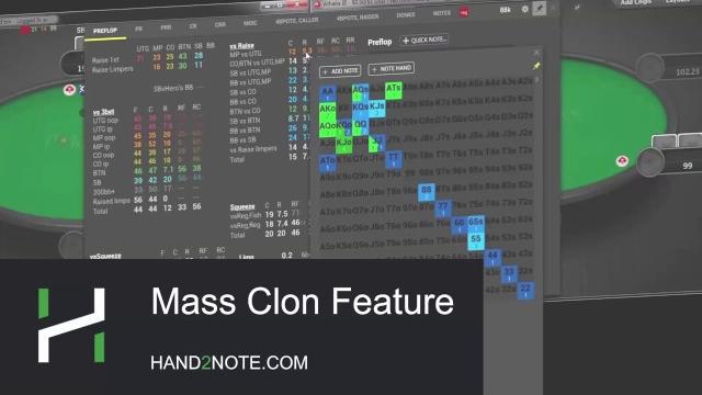 Hand2note - mass clone feature Hand2note - mass clone feature