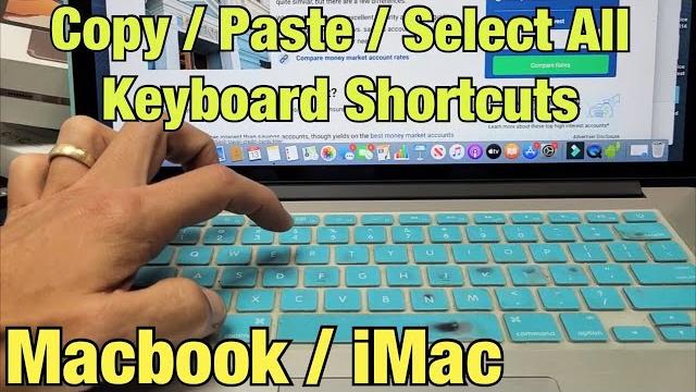 How to copy/paste/select all using keyboard shortcut on macbook, imac, apple computers How to copy/paste/select all using keyboard shortcut on macbook, imac, apple computers