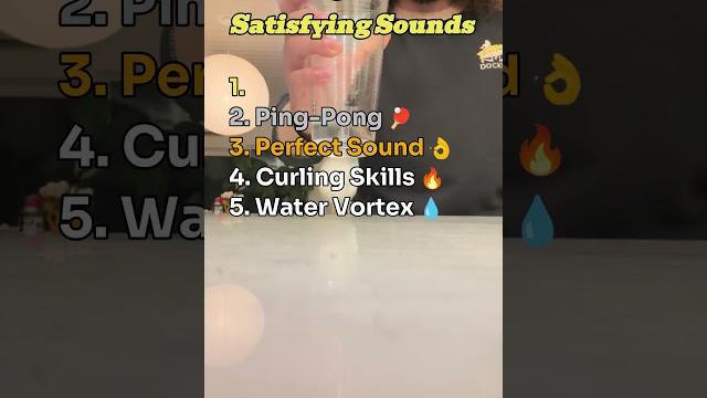 Ranking the most satisfying sounds… Ranking the most satisfying sounds…