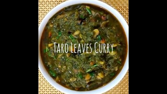 Taro leaves curry Taro leaves curry