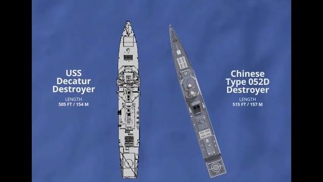 中国军舰在南中国海以"不安全动作"靠近美舰 中国军舰在南中国海以"不安全动作"靠近美舰