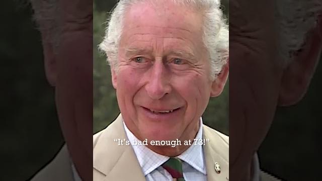 Charles jokes about the queen's age... Charles jokes about the queen's age...