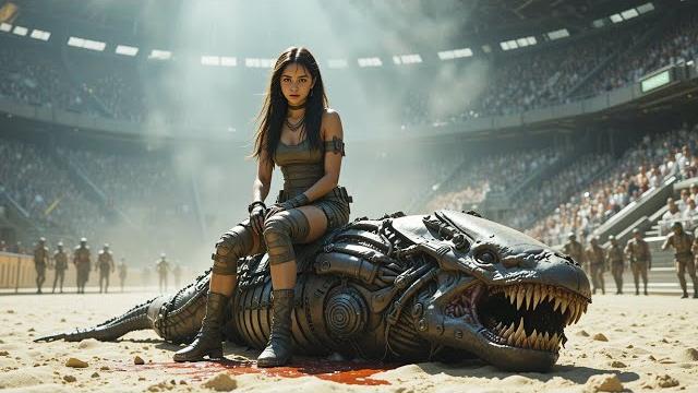The predator laughed, the deathworlder girl tore out its throat before it could finish second word The predator laughed, the deathworlder girl tore out its throat before it could finish second word