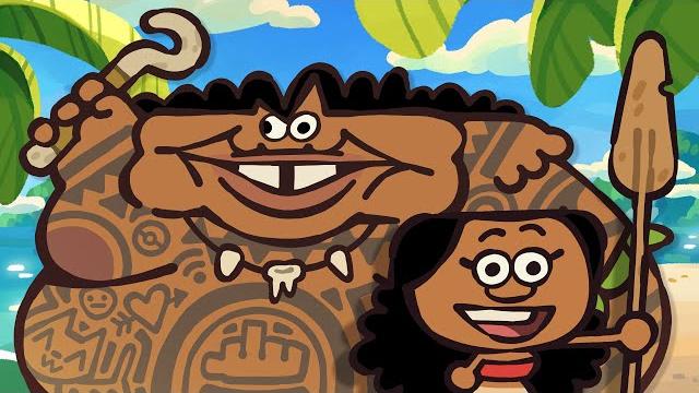 The ultimate "moana" recap cartoon The ultimate "moana" recap cartoon