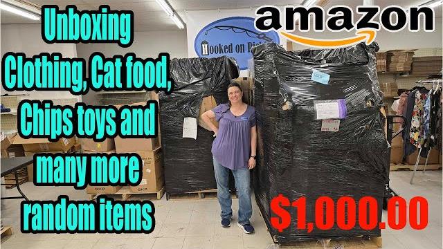 Unboxing a fantastic amazon pallet with so many clothing items and cat food! check out what we got! Unboxing a fantastic amazon pallet with so many clothing items and cat food! check out what we got!