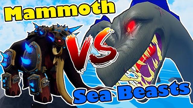Mammoth vs sea beasts - blox fruits Mammoth vs sea beasts - blox fruits