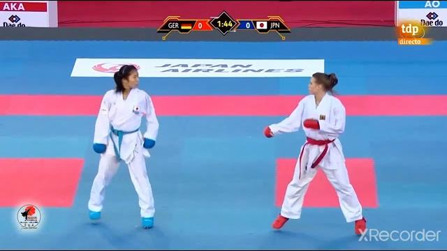 Shara hubric(ger)vs miho miyahara(jpn)world karate championships dubai2021 final female kumite -50kg Shara hubric(ger)vs miho miyahara(jpn)world karate championships dubai2021 final female kumite -50kg