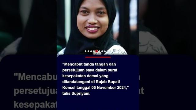 Guru supriyani cabut kesepakatan damai, mengaku tertekan dan tak tahu isi suratnya #supriyani Guru supriyani cabut kesepakatan damai, mengaku tertekan dan tak tahu isi suratnya #supriyani