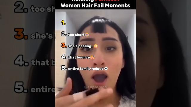 Ranking funniest women hair fail moments Ranking funniest women hair fail moments
