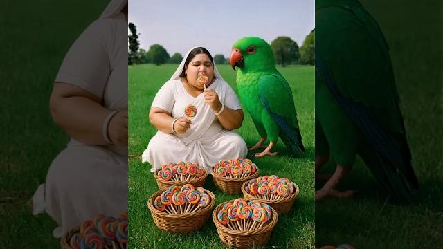 Big women eats all lolipop and parrot brings chocolate #ai #women #chocolate #parrot #lollipop Big women eats all lolipop and parrot brings chocolate #ai #women #chocolate #parrot #lollipop