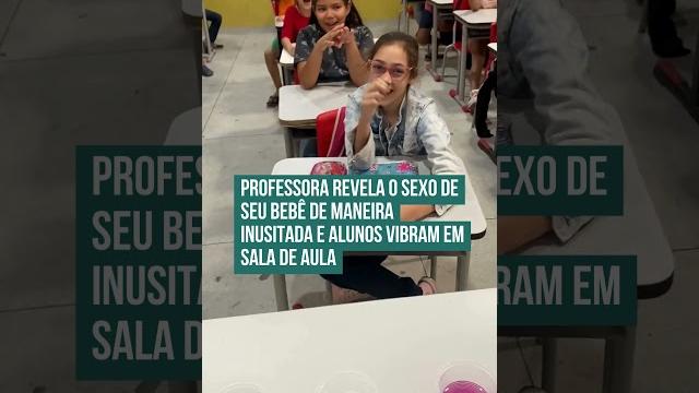 Professora emociona ao revelar sexo do bebê para alunos! Professora emociona ao revelar sexo do bebê para alunos!
