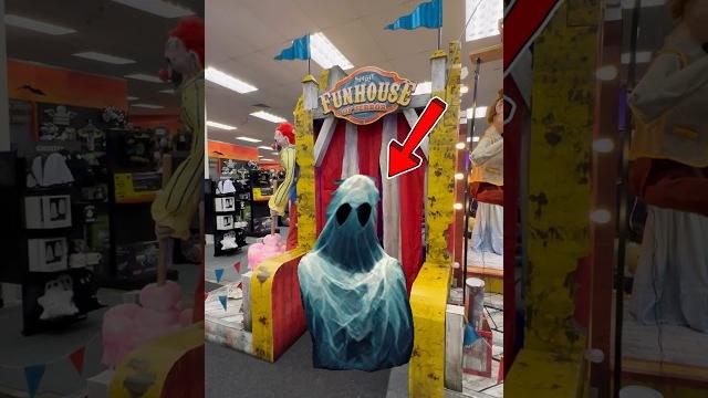 Jaylani walks into a not-so-scary house of terror #shorts Jaylani walks into a not-so-scary house of terror #shorts