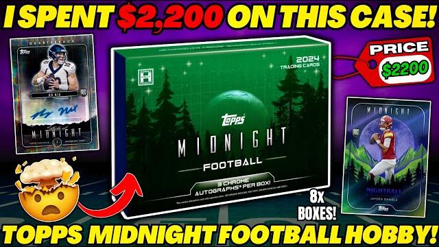 *i spent $2,200 on a case of football cards... 2024 topps midnight football hobby box review! *i spent $2,200 on a case of football cards... 2024 topps midnight football hobby box review!