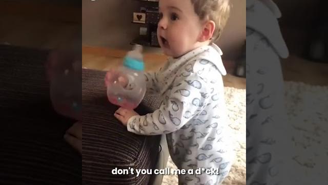 Lol! baby keeps calling his dad dick Lol! baby keeps calling his dad dick