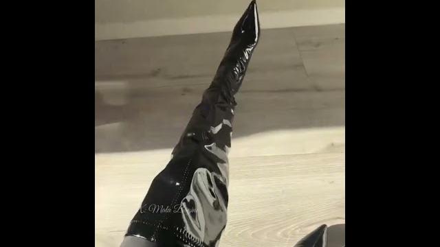 Thigh high #boots #pvc #otk Thigh high #boots #pvc #otk