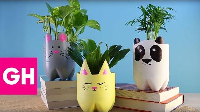 How to make diy animal planters out of trash | gh How to make diy animal planters out of trash | gh