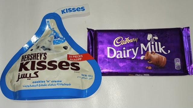 Hershey's kisses & cadbury dairy milk #shorts Hershey's kisses & cadbury dairy milk #shorts