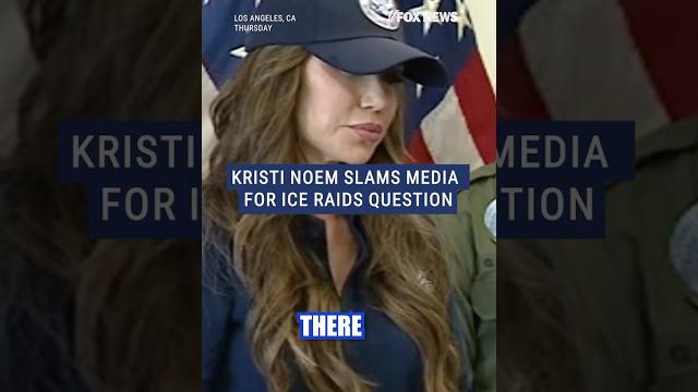 'fake news!’: kristi noem blasts media for question on ice raids #foxnews #news #shorts #usa #cali 'fake news!’: kristi noem blasts media for question on ice raids #foxnews #news #shorts #usa #cali