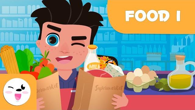Supermarket foods - part 1 - food vocabulary for kids Supermarket foods - part 1 - food vocabulary for kids