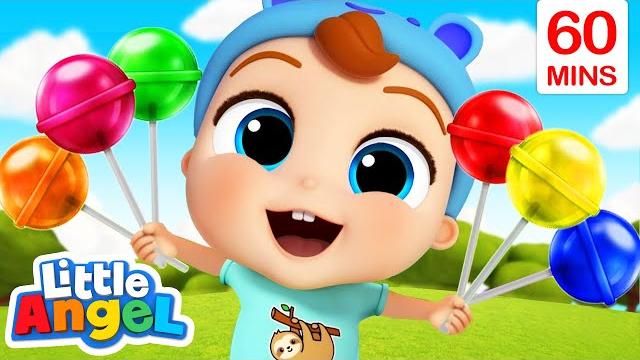Lollipop color song | little angel | moonbug kids - fun stories and colors Lollipop color song | little angel | moonbug kids - fun stories and colors