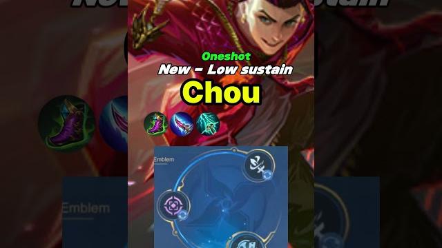 Chou best build 2024 wtf 1 hit broken!! build chou mobile legends #mlbb #chouexp #shortvideos Chou best build 2024 wtf 1 hit broken!! build chou mobile legends #mlbb #chouexp #shortvideos