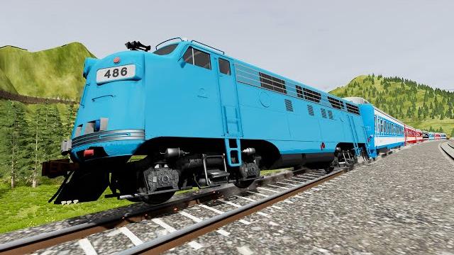 Realistic train crashes #46 - beamng.drive Realistic train crashes #46 - beamng.drive