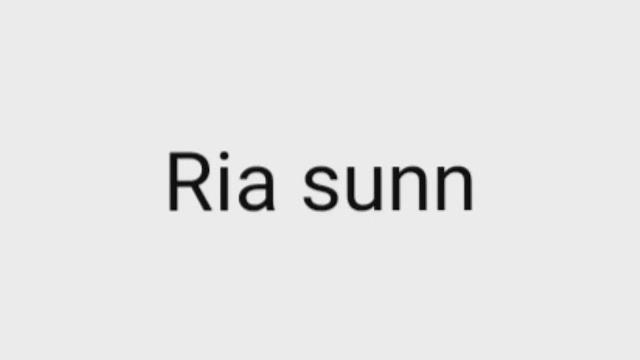 How to pronounce ria sunn How to pronounce ria sunn