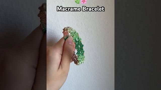 Lovely spring theme bracelet. new macrame tutorial available! #macramejewelry #bracelet #diy Lovely spring theme bracelet. new macrame tutorial available! #macramejewelry #bracelet #diy