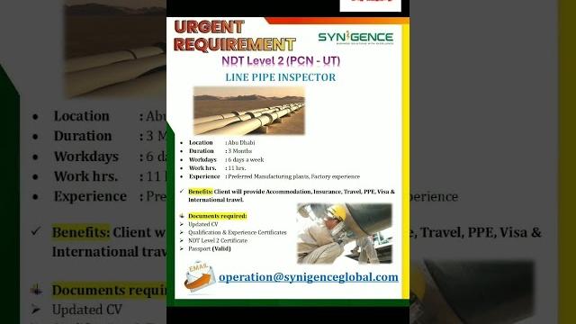 Ndt technician# ut# abudhabi#pcn# Ndt technician# ut# abudhabi#pcn#